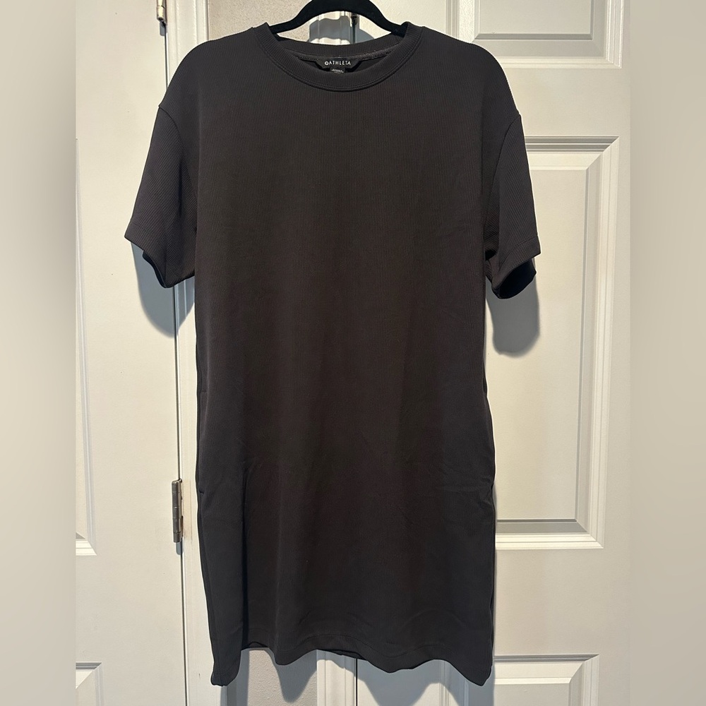 ATHLETA SEASOFT RIB TEE DRESS. WOMENS MEDIUM. - Picture 4 of 6
